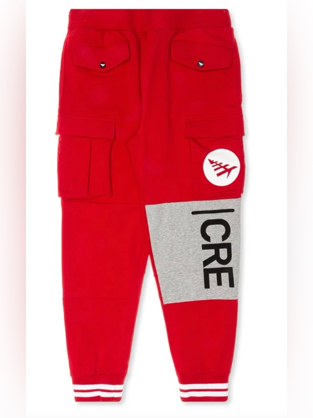 Paper Planes First Fold Cargo Pants, Red, Size Small